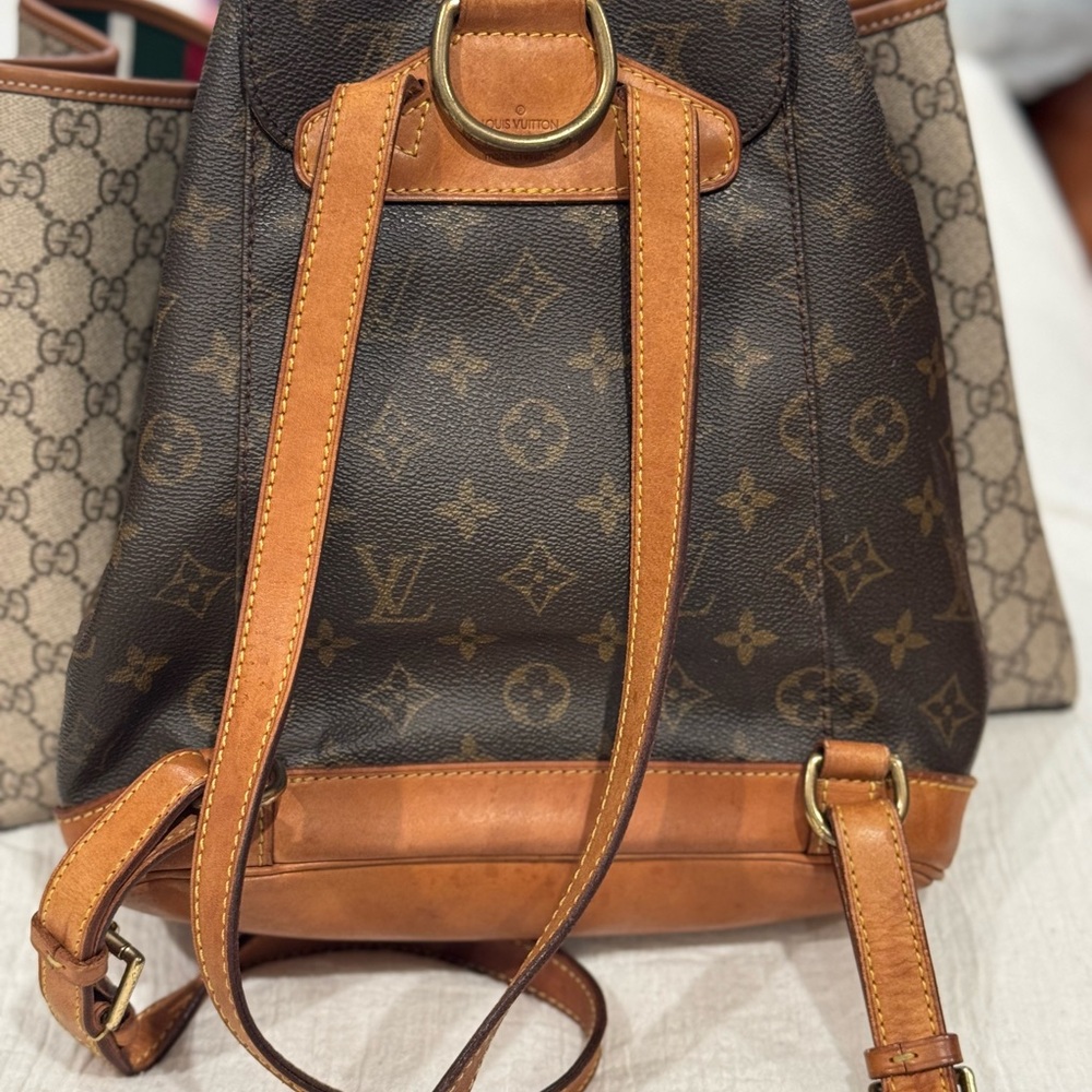 Luxury Brown Monogram Backpack - Picture 2 of 7